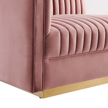 Load image into Gallery viewer, Sanguine Channel Tufted Performance Velvet Modular Sectional Sofa Left-Arm Chair by Modway