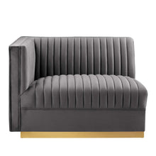 Load image into Gallery viewer, Sanguine Channel Tufted Performance Velvet Modular Sectional Sofa Left-Arm Chair by Modway