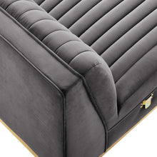 Load image into Gallery viewer, Sanguine Channel Tufted Performance Velvet Modular Sectional Sofa Armless Chair by Modway