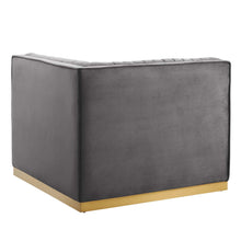 Load image into Gallery viewer, Sanguine Channel Tufted Performance Velvet Modular Sectional Sofa Left Corner Chair by Modway