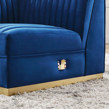 Load image into Gallery viewer, Sanguine Channel Tufted Performance Velvet Modular Sectional Sofa Left Corner Chair by Modway