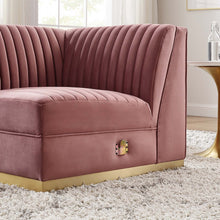Load image into Gallery viewer, Sanguine Channel Tufted Performance Velvet Modular Sectional Sofa Right Corner Chair by Modway