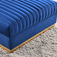 Load image into Gallery viewer, Sanguine Channel Tufted Performance Velvet Modular Sectional Sofa Ottoman by Modway