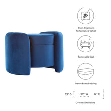 Load image into Gallery viewer, Nebula Upholstered Performance Velvet Ottoman by Modway