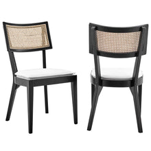 Load image into Gallery viewer, Caledonia Fabric Upholstered Wood Dining Chair Set of 2 by Modway