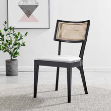 Load image into Gallery viewer, Caledonia Fabric Upholstered Wood Dining Chair Set of 2 by Modway