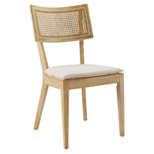 Load image into Gallery viewer, Caledonia Fabric Upholstered Wood Dining Chair Set of 2 by Modway