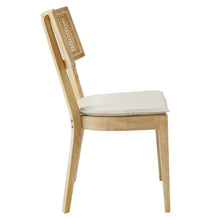 Load image into Gallery viewer, Caledonia Fabric Upholstered Wood Dining Chair Set of 2 by Modway