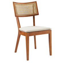 Load image into Gallery viewer, Caledonia Fabric Upholstered Wood Dining Chair Set of 2 by Modway