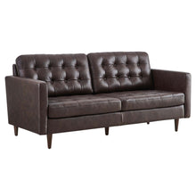 Load image into Gallery viewer, Exalt Tufted Leather Sofa by Modway