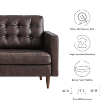 Load image into Gallery viewer, Exalt Tufted Leather Sofa by Modway