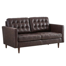 Load image into Gallery viewer, Exalt Tufted Leather Loveseat by Modway
