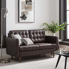 Load image into Gallery viewer, Exalt Tufted Leather Loveseat by Modway
