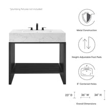 Load image into Gallery viewer, Gridiron 36" Bathroom Vanity by Modway