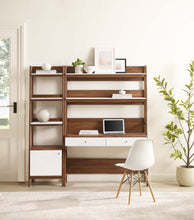 Load image into Gallery viewer, Bixby 2-Piece Wood Office Desk and Bookshelf by Modway