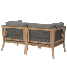 Load image into Gallery viewer, Clearwater Outdoor Patio Teak Wood Loveseat by Modway