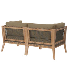Load image into Gallery viewer, Clearwater Outdoor Patio Teak Wood Loveseat by Modway