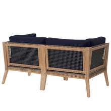 Load image into Gallery viewer, Clearwater Outdoor Patio Teak Wood Loveseat by Modway