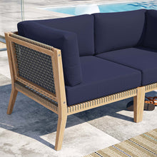 Load image into Gallery viewer, Clearwater Outdoor Patio Teak Wood Loveseat by Modway