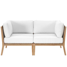 Load image into Gallery viewer, Clearwater Outdoor Patio Teak Wood Loveseat by Modway