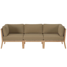 Load image into Gallery viewer, Clearwater Outdoor Patio Teak Wood Sofa by Modway