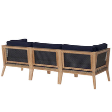 Load image into Gallery viewer, Clearwater Outdoor Patio Teak Wood Sofa by Modway