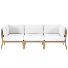 Load image into Gallery viewer, Clearwater Outdoor Patio Teak Wood Sofa by Modway
