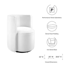 Load image into Gallery viewer, Della Performance Velvet Fabric Swivel Chair by Modway