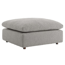 Load image into Gallery viewer, Commix Down Filled Overstuffed Boucle Fabric Ottoman by Modway