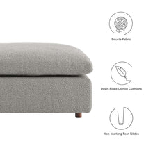 Load image into Gallery viewer, Commix Down Filled Overstuffed Boucle Fabric Ottoman by Modway