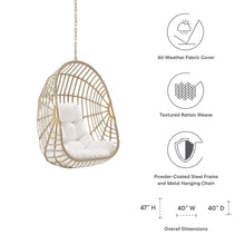 Load image into Gallery viewer, Amalie Wicker Rattan Outdoor Patio Rattan Swing Chair without Stand by Modway