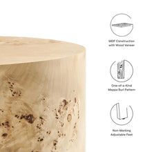 Load image into Gallery viewer, Cosmos 16" Round Burl Wood Side Table by Modway