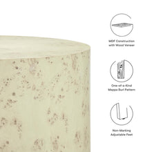 Load image into Gallery viewer, Cosmos 35" Round Burl Wood Coffee Table by Modway