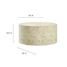 Load image into Gallery viewer, Cosmos 35" Round Burl Wood Coffee Table by Modway