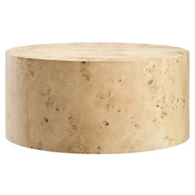 Load image into Gallery viewer, Cosmos 35" Round Burl Wood Coffee Table by Modway