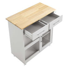 Load image into Gallery viewer, Culinary Kitchen Cart With Towel Bar by Modway