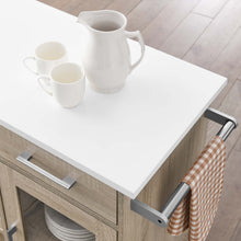 Load image into Gallery viewer, Culinary Kitchen Cart With Towel Bar by Modway