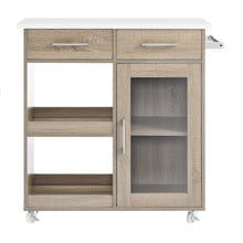 Load image into Gallery viewer, Culinary Kitchen Cart With Towel Bar by Modway