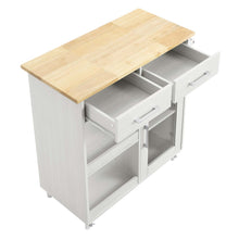 Load image into Gallery viewer, Culinary Kitchen Cart With Towel Bar by Modway