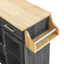 Load image into Gallery viewer, Culinary Kitchen Cart With Spice Rack by Modway