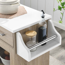 Load image into Gallery viewer, Culinary Kitchen Cart With Spice Rack by Modway