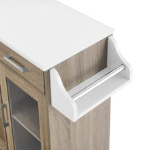 Load image into Gallery viewer, Culinary Kitchen Cart With Spice Rack by Modway