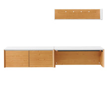 Load image into Gallery viewer, Kinetic 38" Wall-Mount Office Desk With Cabinet and Shelf by Modway