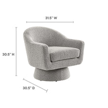 Load image into Gallery viewer, Astral Boucle Fabric Swivel Chair by Modway