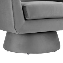 Load image into Gallery viewer, Astral Performance Velvet Fabric and Wood Swivel Chair by Modway