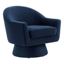 Load image into Gallery viewer, Astral Performance Velvet Fabric and Wood Swivel Chair by Modway