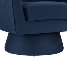 Load image into Gallery viewer, Astral Performance Velvet Fabric and Wood Swivel Chair by Modway