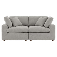 Load image into Gallery viewer, Commix Down Filled Overstuffed Boucle Fabric Loveseat by Modway