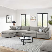 Load image into Gallery viewer, Commix 5-Piece Down Filled Overstuffed Boucle Fabric Sectional Sofa by Modway