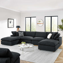 Load image into Gallery viewer, Commix 6-Piece Down Filled Overstuffed Boucle Sectional Sofa by Modway